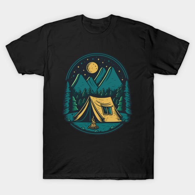 Camping Life T-Shirt by kangaroo Studio